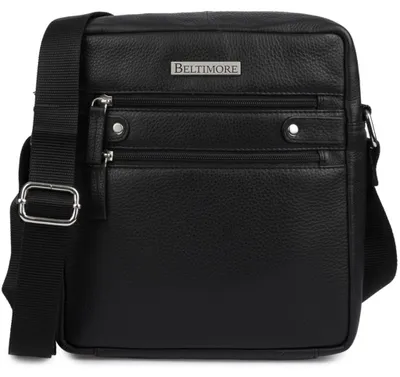 Produktbild von Kleine elegante schwarze Umhängetasche aus Leder für Herren Beltimore