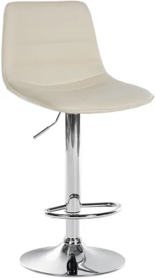 Produktbild von CLP Barhocker Lex Kunstleder creme Gestell Farbe chrom