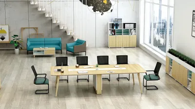 Obrázok produktu pre Konferenčný stôl Kancelárske stoly Rokovací stôl Rokovací nábytok Domáci kancelársky stôl