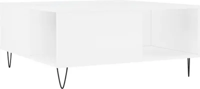 Obrázek produktu pro vidaXL Konferenční stolek bílý 80x80x36,5 cm Dřevěný materiál