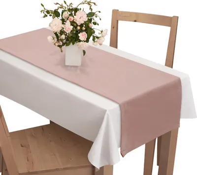 Zdjęcie produktu dla Voppi Elegancki bieżnik na stół beżowy 40x140 cm welur