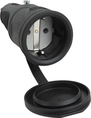 Image de Connecteur Schuko en caoutchouc PCE femelle - IP44