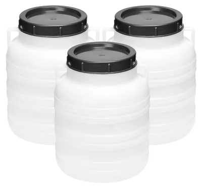 Produktbild von Set 10 Liter Futtertonne BPA-frei Universalfass mit Deckel Regentonne