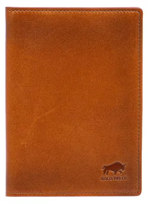 Produktbild von Solo Pelle Impfpasshülle, Reisepasshülle, Echtleder Schutzhülle Tasche