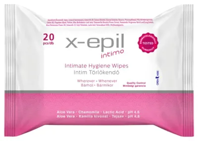 Produktbild von X-Epil, Intimpflege, Intimpflegetü cher, 20 Stü ck