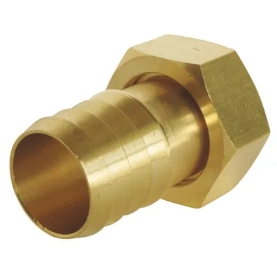 Produktbild von SOMATHERM FOR YOU – Gerader Schlauchanschluss – Zuverlässig, schnell und einfach anzuschließen – Drehbare 3/8"-Mutter für Gartenschläuche mit Ø 12 mm – Messing