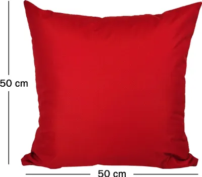Produktbild von JACK 2er Set 50x50cm Outdoor Kissenhülle Kissenbezug Wasserfest Sitzkissen Lounge Kissen Garten Stuhl Lotus Effekt, Farbe:Rot