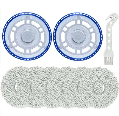 Wischpads 6er-Pack + 2 Halter für Ecovacs Deebot