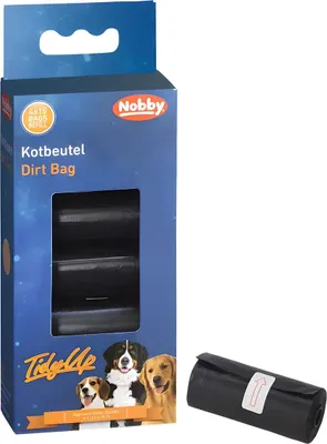 Immagine prodotto di Nobby TidyUp sacchetti per la cacca neri 4 rotoli da 15 sacchetti ciascuno