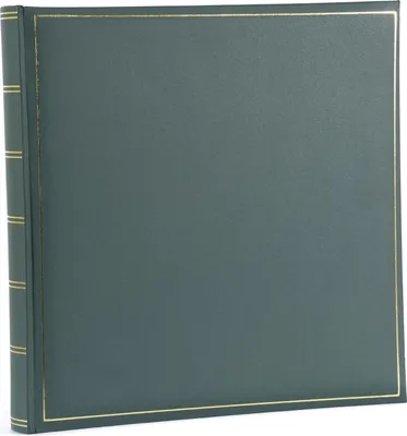 Immagine prodotto di Album fotografico Henzo CHAMPAGNE verde 35x35 cm, 70 pagine bianche con bordi dorati