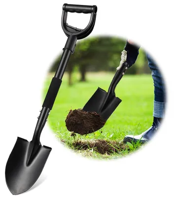 Produktbild von Robuste Gartenschaufel mit langem Griff von 70 cm