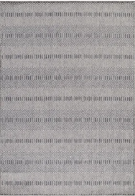 Produktbild von Outdoor Teppich Alessio Läufer, Farbe: Grau, Größe:60x100 cm