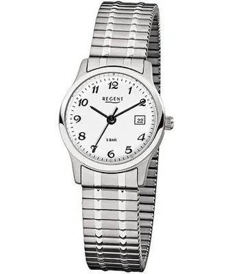 Produktbild von Regent F-885 Damen-Armbanduhr Analog Quarz mit Zugband Datum Ø 27 mm