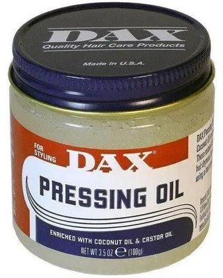Produktbild von DAX Pressing Öl, angereichert mit Kokos- und Rizinusöl, 100/220/400 g