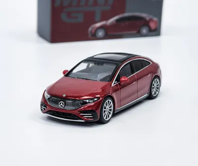 Image de Mercedes-Benz EQS 580 4MATIC Rouge - Mini GT 1:64