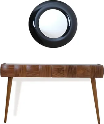 Immagine prodotto di Console Cassettiera Consolle moderna in legno con specchio Soggiorno