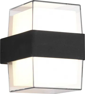 Image de Applique d'extérieur LED MOLINA anthracite 10 W, blanc chaud 550 lm, aluminium, dimensions : 13,2 x 9,6 x 9,6 cm, IP54, RL