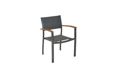 Produktbild von Merxx Gartenmöbel Set Paxos 9tlg., 8 Stapelsessel, Ausziehtisch 180 (250 9x 100 cm- Aluminium/Akazie/Textil