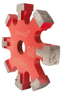 Immagine prodotto di Disco diamantato per fresatura, diametro 130 mm, larghezza 17 mm, 8 segmenti, adatto per riscaldamento a pavimento, calcestruzzo, massetto e taglio a secco