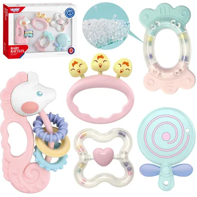 Produktbild von WOOPIE BABY Set mit Beißringen und sensorischen Rasseln