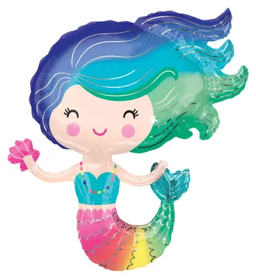 Produktbild von Amscan Europe Folienballon Supershape Mermaid