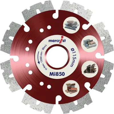 Immagine prodotto di Disco diamantato Marcrist MI850 115 mm per calcestruzzo e granito