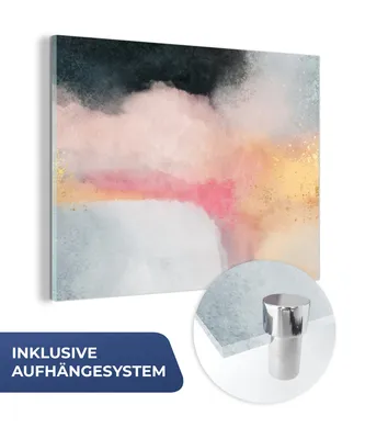 Obrázek produktu pro MuchoWow® Obrazy na skle - Nástěnné obrazy - Fotografie na skle Malba - abstrakce - design 40x30cm Nástěnná dekorace ze skla - akrylová malba na sklo - akrylové