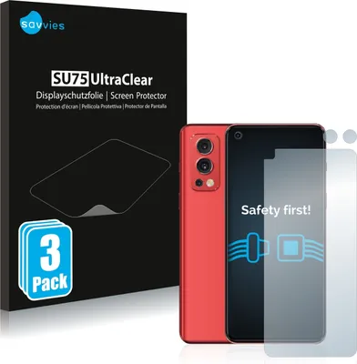 A product shot featuring a phone screen protector packaging and a smartphone.