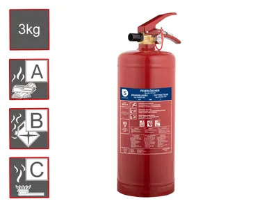 Produktbild von Smartwares Feuerlöscher mit Trockenpulver FEX-15030 3 kg