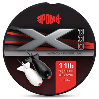 Produktbild von Spomb X Pro Mono 0.26mm 11lb Red - 300m Monofilschnur