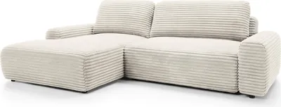 Produktbild von Selsey Alferia - Ecksofa mit Schlaffunktion, Breitcord-Bezug, creme, linksseitig