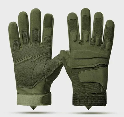 Image de Gants d'hiver pour homme, verts, imperméables, antidérapants, résistants à l'usure, pour la moto, l'automne et l'hiver.