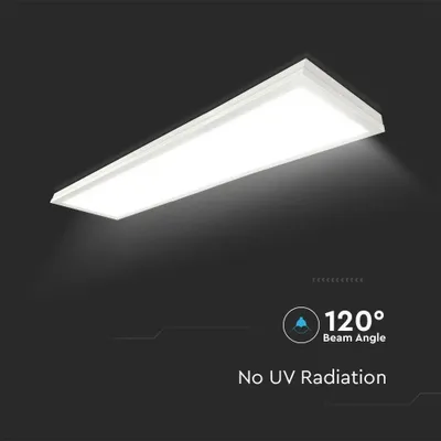 Produktbild von 120x30 cm LED Deckenleuchte Aufputzpanel Aufbaupanel Aufputz Panel 40w Warmweiß