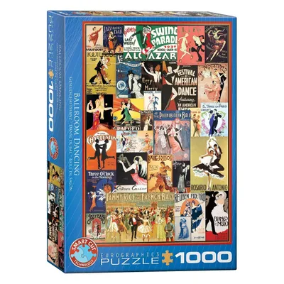 Image de EUROGRAPHICS Puzzle Vintage Ballroom Posters 1000 pièces
