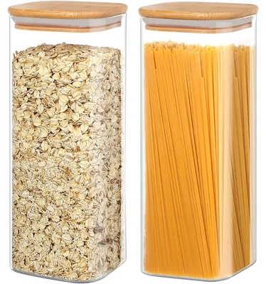 Vorratsdosen Glas 2er Set 2200 ml luftdicht 28 cm