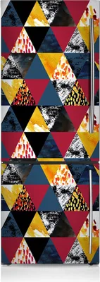 Produktbild von Magnete Küche Kühlschrank Kühlschrankmagnete 60x205 cm - Mosaik-Dreiecke.