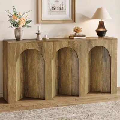 Produktbild von Tribesigns 160 cm dlhý konzolový stolík Úzky predsieňový stolík do predsiene, foyer, vchodu, obývačky