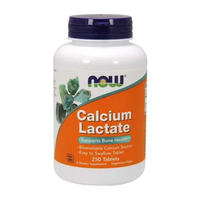 Produktbild von NOW Foods - Kalziumlactat, 250 Tabletten