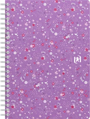 Produktbild von Blok Oxford Floral, A5, 60 listov, linajkový, mix farieb