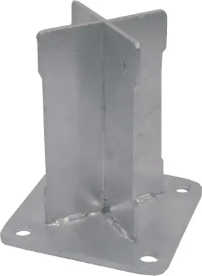 Image de BASFIX FLOOR - platine pour fixation poteau sur sol dur - Galvanisé