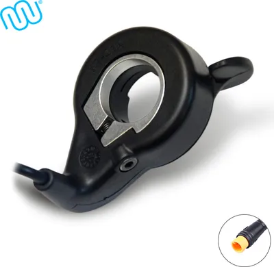Produktbild von windmeile | Daumengas, Gashebel, Geschwindigkeitsregler, 3-pin Julet Stecker, E-Bike, Elektro Fahrrad, Pedelec, Scooter