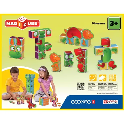 Obrázek produktu pro Geomag MagiCube Dinosaurs - 24 pcs, 3 rok/roky, 24 kusů