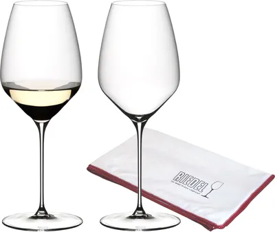Produktbild von Riedel VELOCE Riesling Weinglas 2er Set + Poliertuch