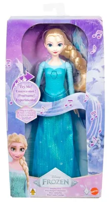 Produktbild von Disney Frozen Singing Elsa Fashion Doll, Modepuppe, Weiblich, 3 Jahr(e), Junge/Mädchen, Mit Ton, 300 mm