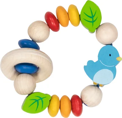 Image de Anneau de préhension en bois Goki Oiseau
