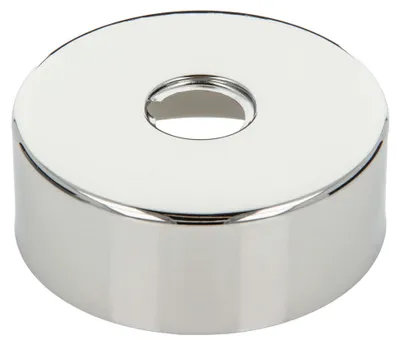 Produktbild von tecuro Gewinderosette (1/2) Ø 22 mm x Ø 80 mm x Höhe 30 mm, Messing verchromt