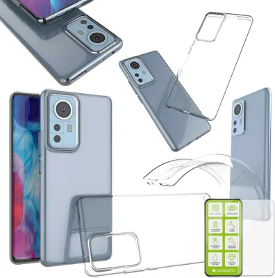 Image de Étui en silicone et TPU pour Xiaomi 12 Pro + étui en verre H9 4D