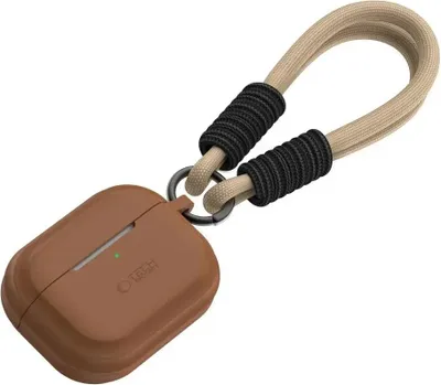 Produktbild von TECH-PROTECT Silikonseil Apple AirPods Pro 1/2 Schokoladenbraun