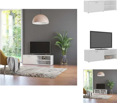 Produktbild von vidaXL TV-Schrank Weiß 120x34x37 cm Holzwerkstoff -  TV-Möbel