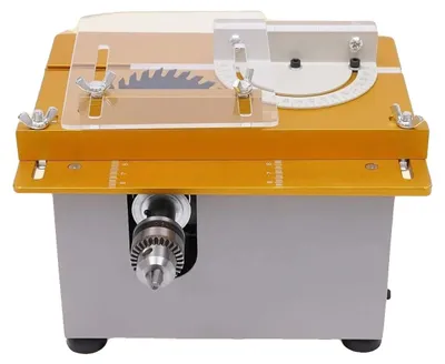 Immagine prodotto di Mini sega da banco elettrica, 300 W, spessore di taglio da 0 a 29 mm, velocità del motore di 9000 giri/min, tensione di 220 V, intervallo di serraggio da 1,5 a 10 mm